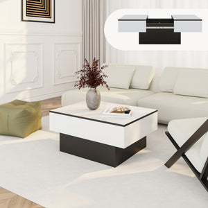 Rozkładany stolik kawowy Lens [en.casa]