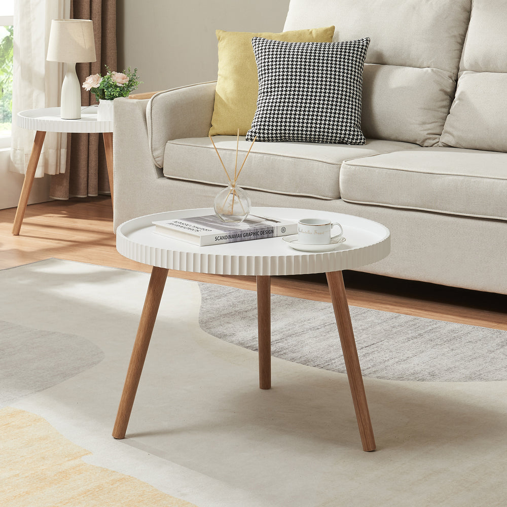 Couchtisch Bongard Ø60x45 cm Weiß [en.casa] - premiumXL