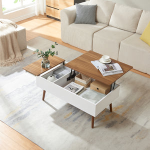 Stolik kawowy z miejscem do przechowywania Flesen [en.casa]