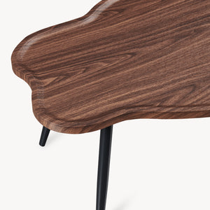 Stolik kawowy Trestaneng 100x60x47 cm w wyglądzie orzecha włoskiego [en.casa]