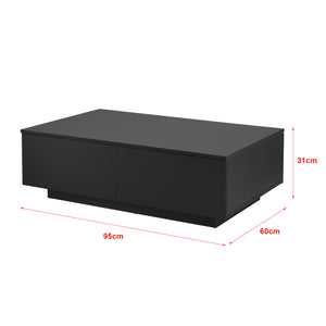 Stolik kawowy Kagiso 95x60x31 cm 4 szuflady różne kolory en.casa