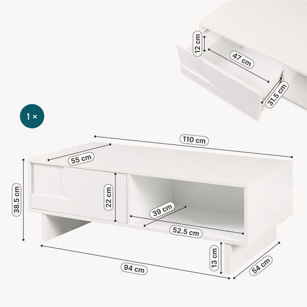Stolik kawowy Katanshumn z miejscem do przechowywania 110x55x39 cm [en.casa]
