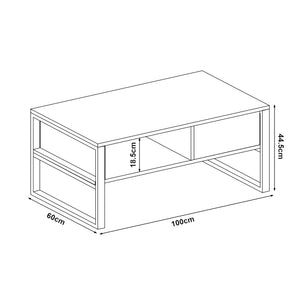 Stolik kawowy Laukaa [en.casa]