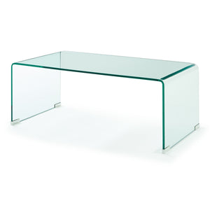 Stolik kawowy Väsas 90x45x35 cm szkło hartowane [en.casa]