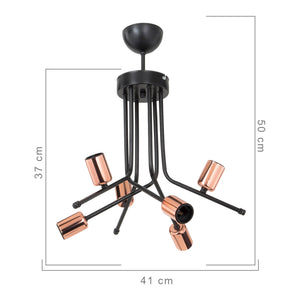 Lampa sufitowa Halesowen 6xE27 metal w różnych kolorach [lux.pro]