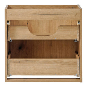 Umywalka podwójna Skelbolu z 4 szufladami o wyglądzie dębu [en.casa]