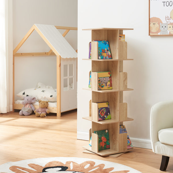 Talöpintaa regał obrotowy 129x40x40 cm [en.casa]