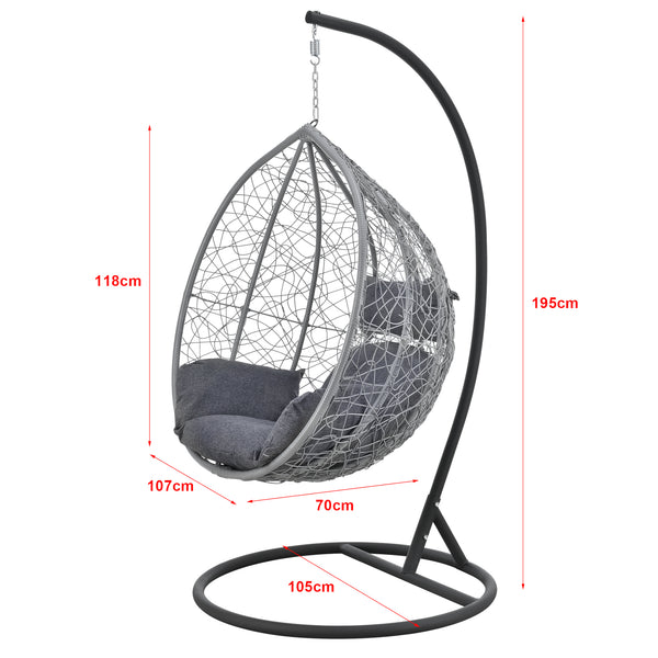 Fotel wiszący Capileira 1-osobowy różne kolory Colours en.casa