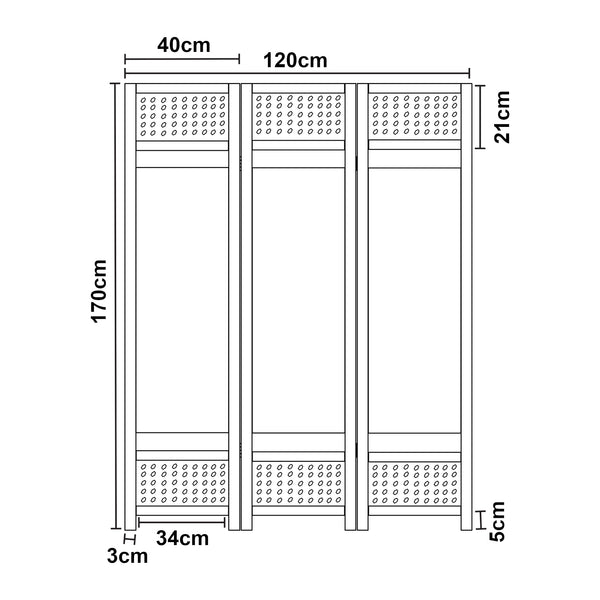 Rozdzielacz pokojowy Dorotea biały/ciemnoszary [en.casa]
