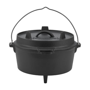 Garnek ogniowy Enkhuizen żeliwny czarny w różnych rozmiarach [en.casa]