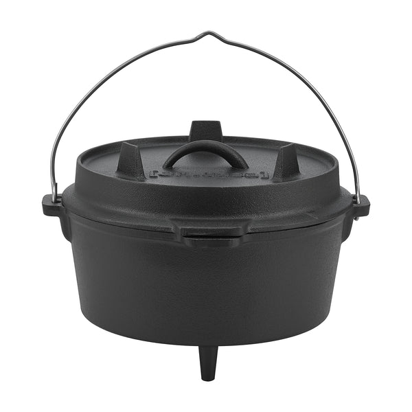 Garnek ogniowy Enkhuizen żeliwny czarny w różnych rozmiarach [en.casa]