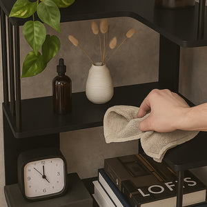 Półka narożna Afrel 160x54x54 cm [en.casa]