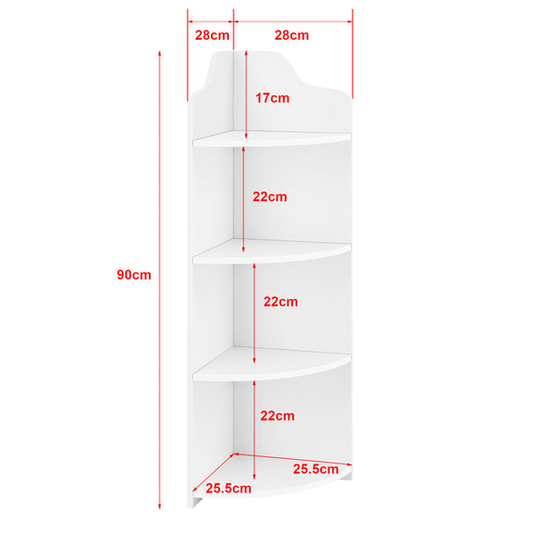 Półka narożna Bjurholm 90x28x28 cm [en.casa]
