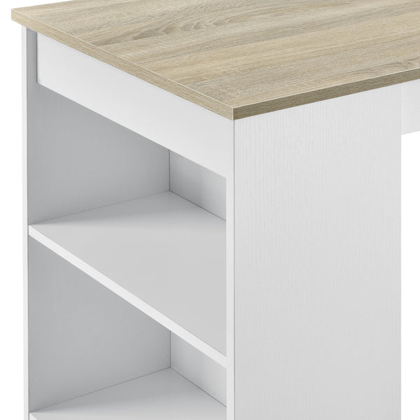 Stolik barowy Kouvola z 3 przegrodami 110x50x103 cm w różnych kolorach. kolory [en.casa]