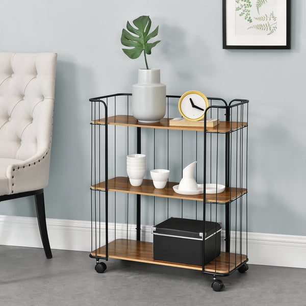 Wózek boczny Laer z 3 półkami w różnych kolorach en.casa