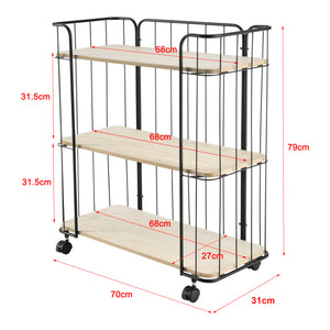 Wózek boczny Laer z 3 półkami w różnych kolorach en.casa