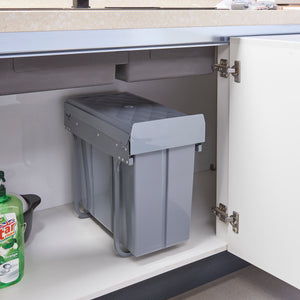 Wbudowany kosz na śmieci Froland 2/3 przegródki Szary różne wzory Wersje [en.casa]
