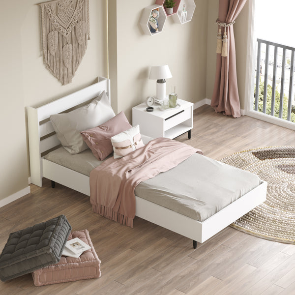 Łóżko pojedyncze Vesanto 100x200 cm [en.casa]