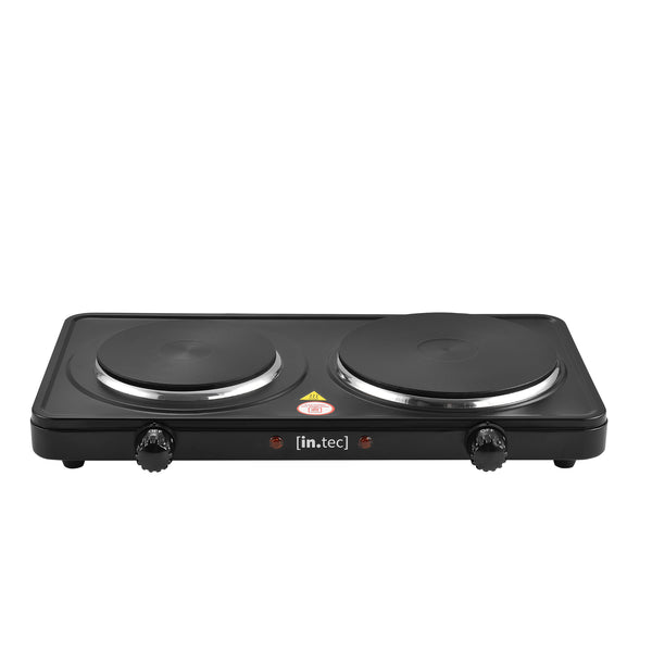 Elektryczna płyta grzewcza żeliwna czarna [in.tec]