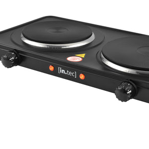 Elektryczna płyta grzewcza żeliwna czarna [in.tec]