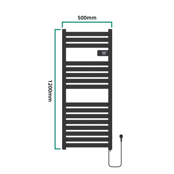 Elektryczny grzejnik ręcznikowy Ringebu 120x50cm w różnych kolorach. kolory [pro.tec]