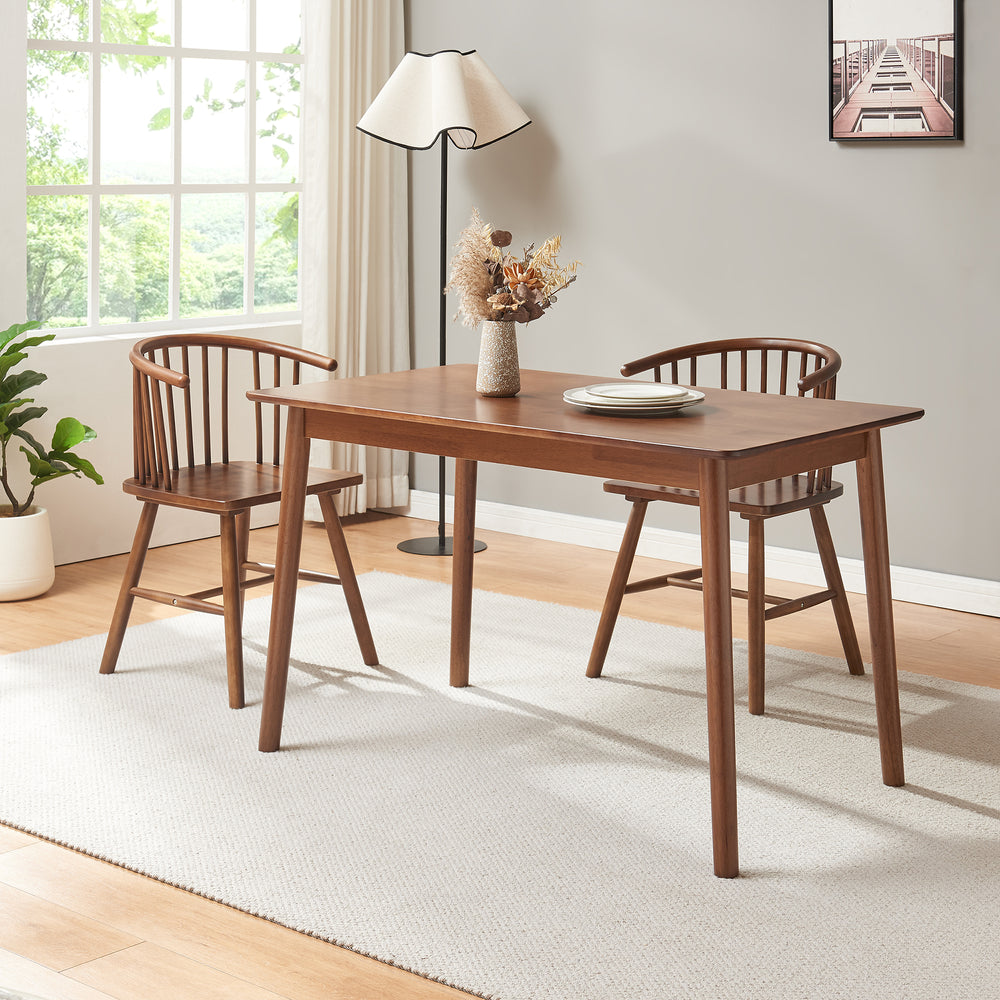 Stół jadalniany Klijori drewno [en.casa]