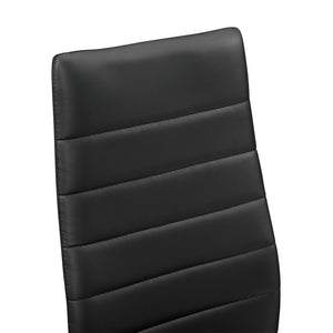 [en.casa]® Stół szklany 105x60 cm + krzesło skóra PU 4 szt. (różne kolory)