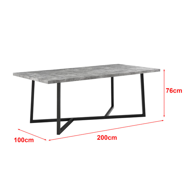 Stół do jadalni Sjöbo 200x100x76cm różne kolory kolory en.casa