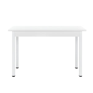 [en.casa]® Zestaw do jadalni stół 120x60 cm + nowoczesne krzesło skóra PU 4 szt. (różne kolory)