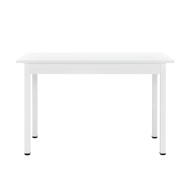 [en.casa]® Zestaw do jadalni stół 120x60 cm + nowoczesne krzesło skóra PU 4 szt. (różne kolory)