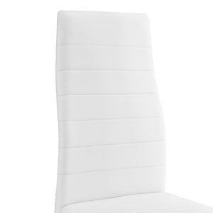 [en.casa]® Zestaw do jadalni stół 120x60 cm + nowoczesne krzesło skóra PU 4 szt. (różne kolory)