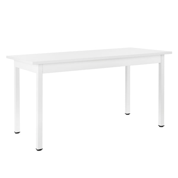 [en.casa]® Zestaw do kuchni jadalny stół 140x60 cm + krzesło 6 szt. (różne kolory)