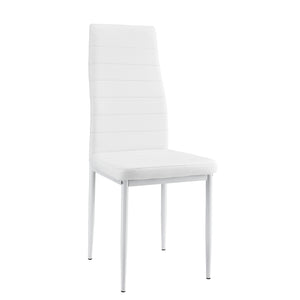 [en.casa]® Zestaw do kuchni jadalny stół 140x60 cm + krzesło 6 szt. (różne kolory)