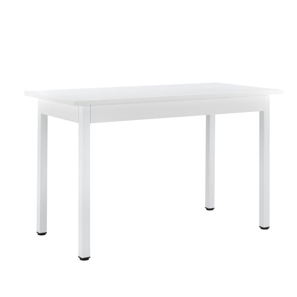 Zestaw jadalniany Honningsvåg 5-częściowy ze stołem 120x60 cm i 4 tapicerowanymi krzesłami en.casa