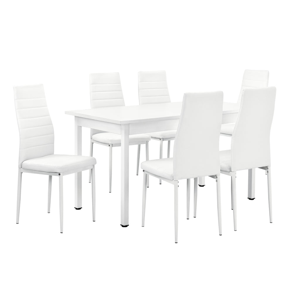 Zestaw jadalniany Bjerkvik (zestaw, 7-częściowy) 140x60 cm w różnych kolorach [en.casa] - premiumXL