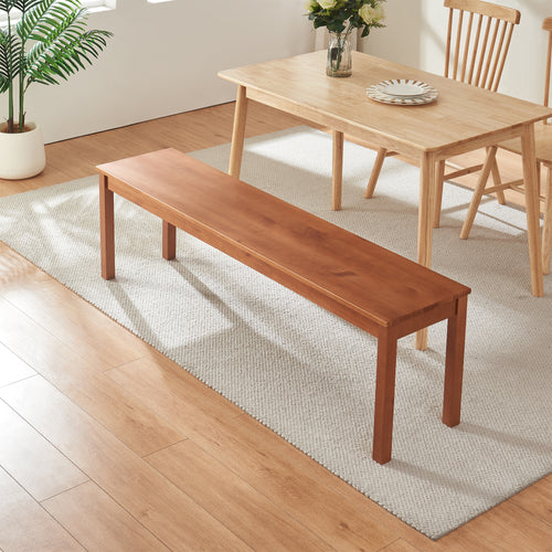 Drewniana ławka do jadalni Trerunulu [en.casa]