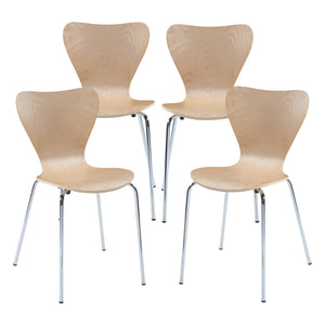 Zestaw 4 krzeseł do jadalni Essunga [en.casa]