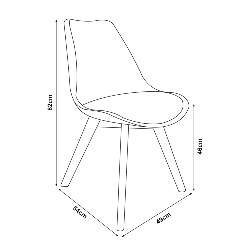 Esszimmerstuhl Fläten 4er Set [en.casa] - premiumXL
