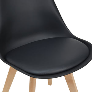 Krzesło do jadalni Fläten zestaw 4 [en.casa]