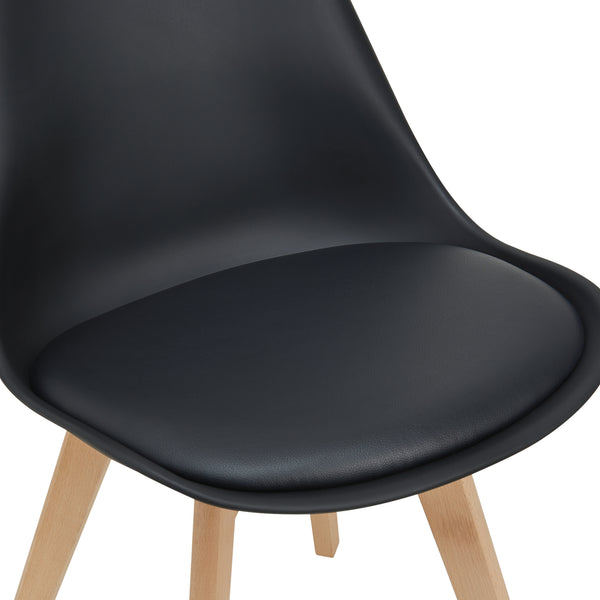 Krzesło do jadalni Fläten zestaw 4 [en.casa]