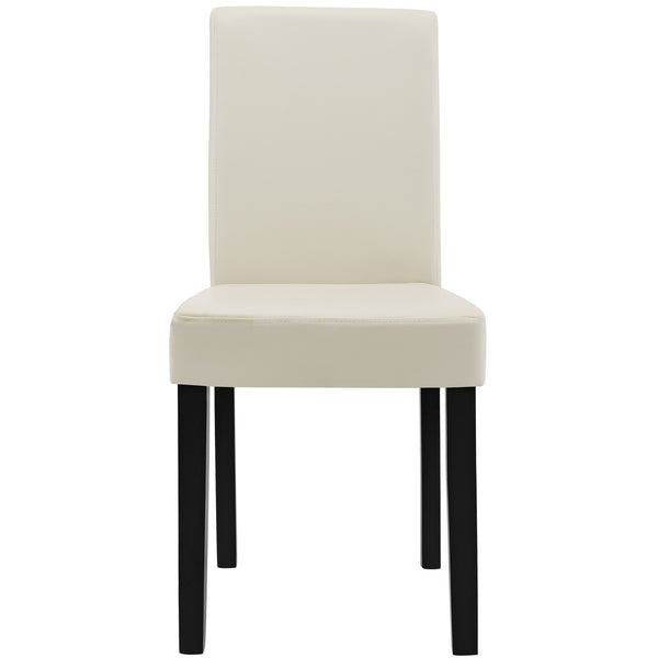 Krzesło do jadalni Hamburg zestaw 6 sztuk imitacja skóry [en.casa]