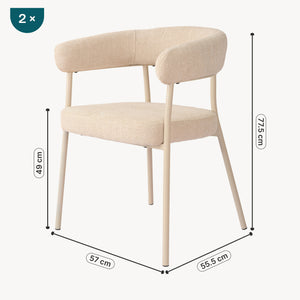 Krzesło do jadalni Huk [en.casa]