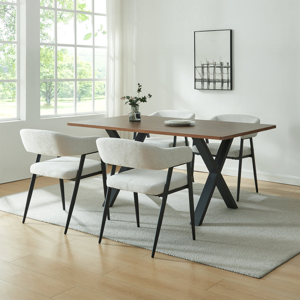 Zestaw krzeseł do jadalni Kohlmand [en.casa]