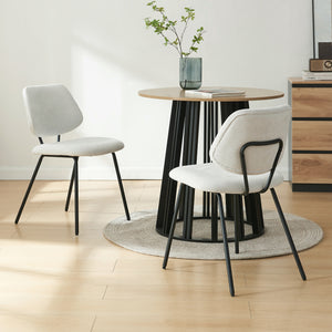 Zestaw krzeseł do jadalni z tkaniny Köma [en.casa]