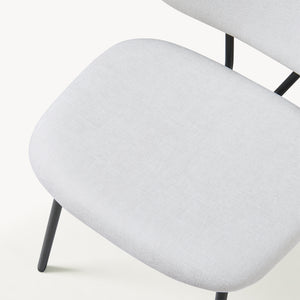 Zestaw krzeseł do jadalni z tkaniny Köma [en.casa]