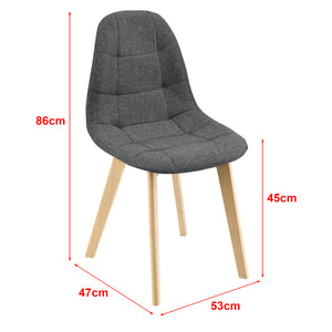 Krzesło do jadalni Kopparberg zestaw 2 sztuk w różnych kolorach kolory en.casa