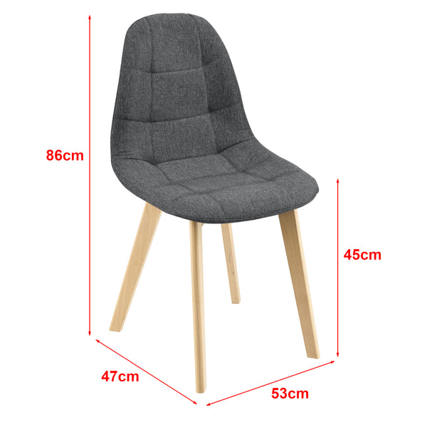 Krzesło do jadalni Kopparberg zestaw 2 sztuk w różnych kolorach kolory en.casa