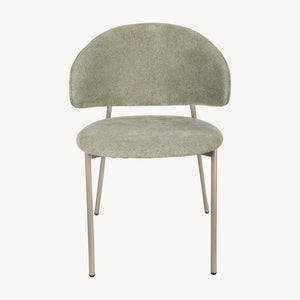 Zestaw krzeseł do jadalni Lipis tekstylny zielony [en.casa]