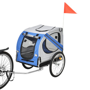 Przyczepka rowerowa Max. 26 kg Transport psa Odporna na warunki atmosferyczne Żółta/Niebieska pro.tec
