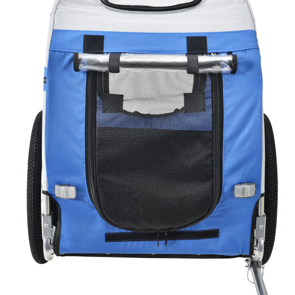 Przyczepka rowerowa Max. 26 kg Transport psa Odporna na warunki atmosferyczne Żółta/Niebieska pro.tec